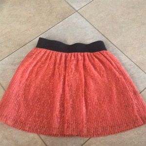 Orange Lace Skirt